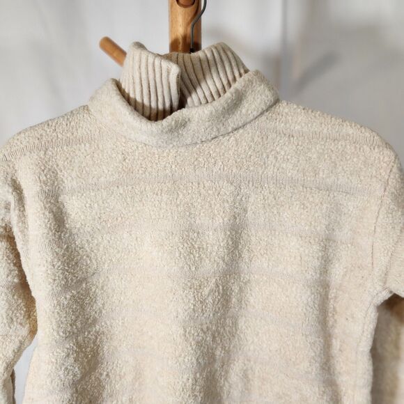Escada Size‎ 36 Small $482 Cream Cashmere Wool Blend Turtleneck Designer Sweater - Picture 5 of 16